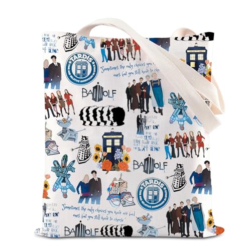 Bolso tote inspirado en la serie Dr. Who: Caja azul de la policía, regalo para fans del 11.o Doctor miniatura 1