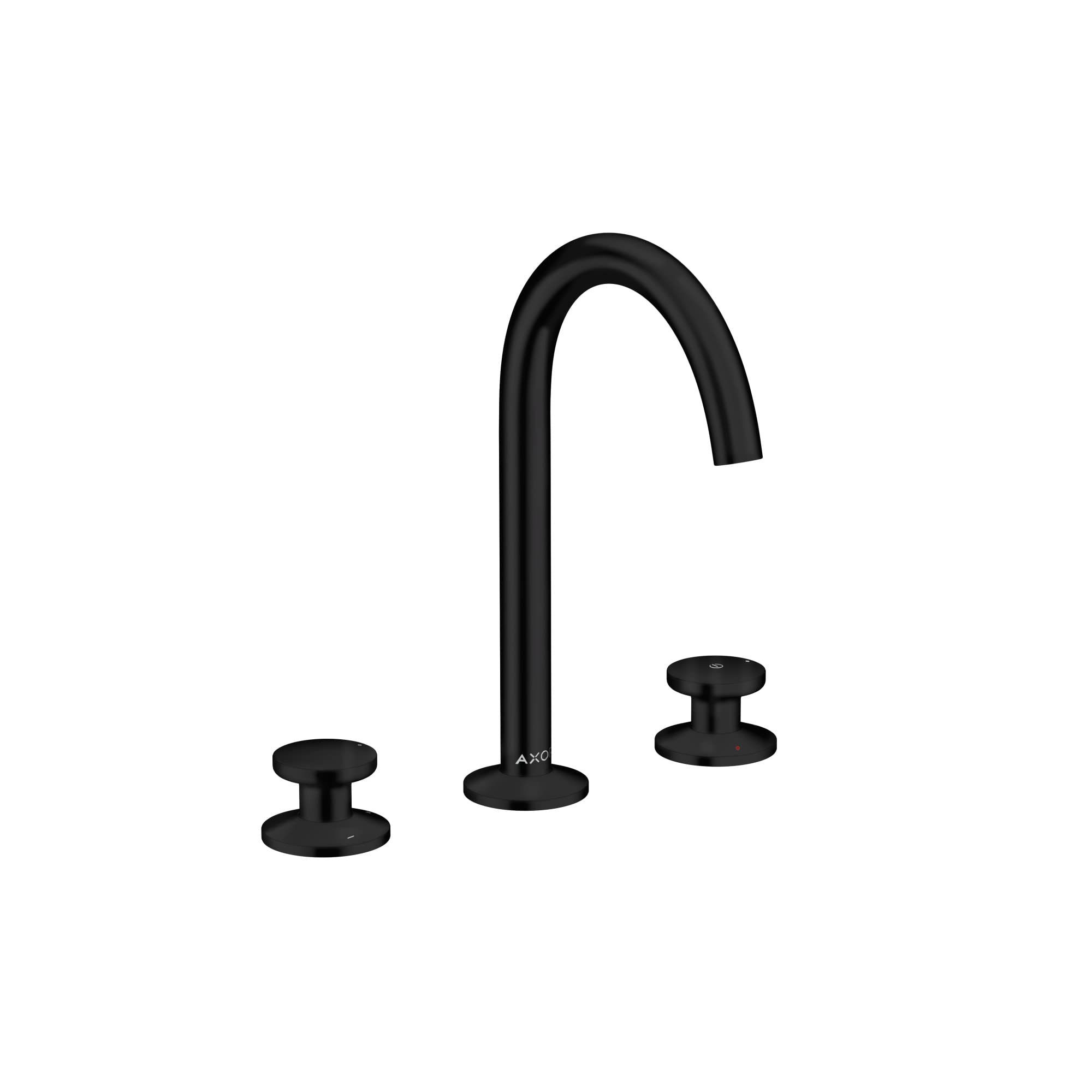 AXOR ONE Modern 2-Handle 3-Hole 10-inch Tall Bathroom Sink Faucet in Matte Black 48070671