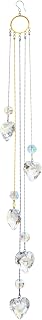 Crystals Heart Prisms Suncatcher Hanging Ornament Rainbow Maker for Home,Garden Decoration (Heart)