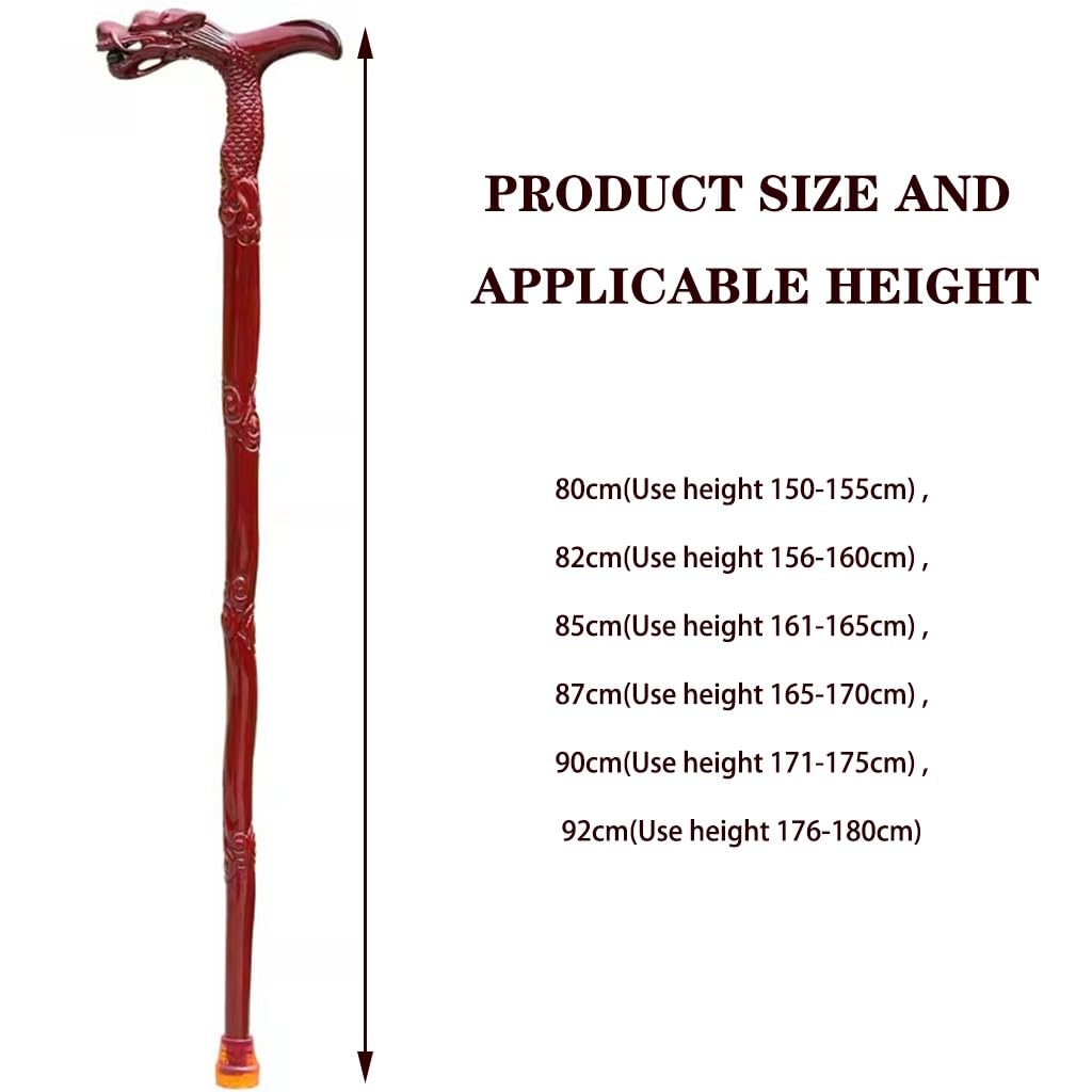 Laska Omic antypoślizgowa dla osób starszych, ręcznie rzeźbiona(82Cm(Use Height 156 160Cm))