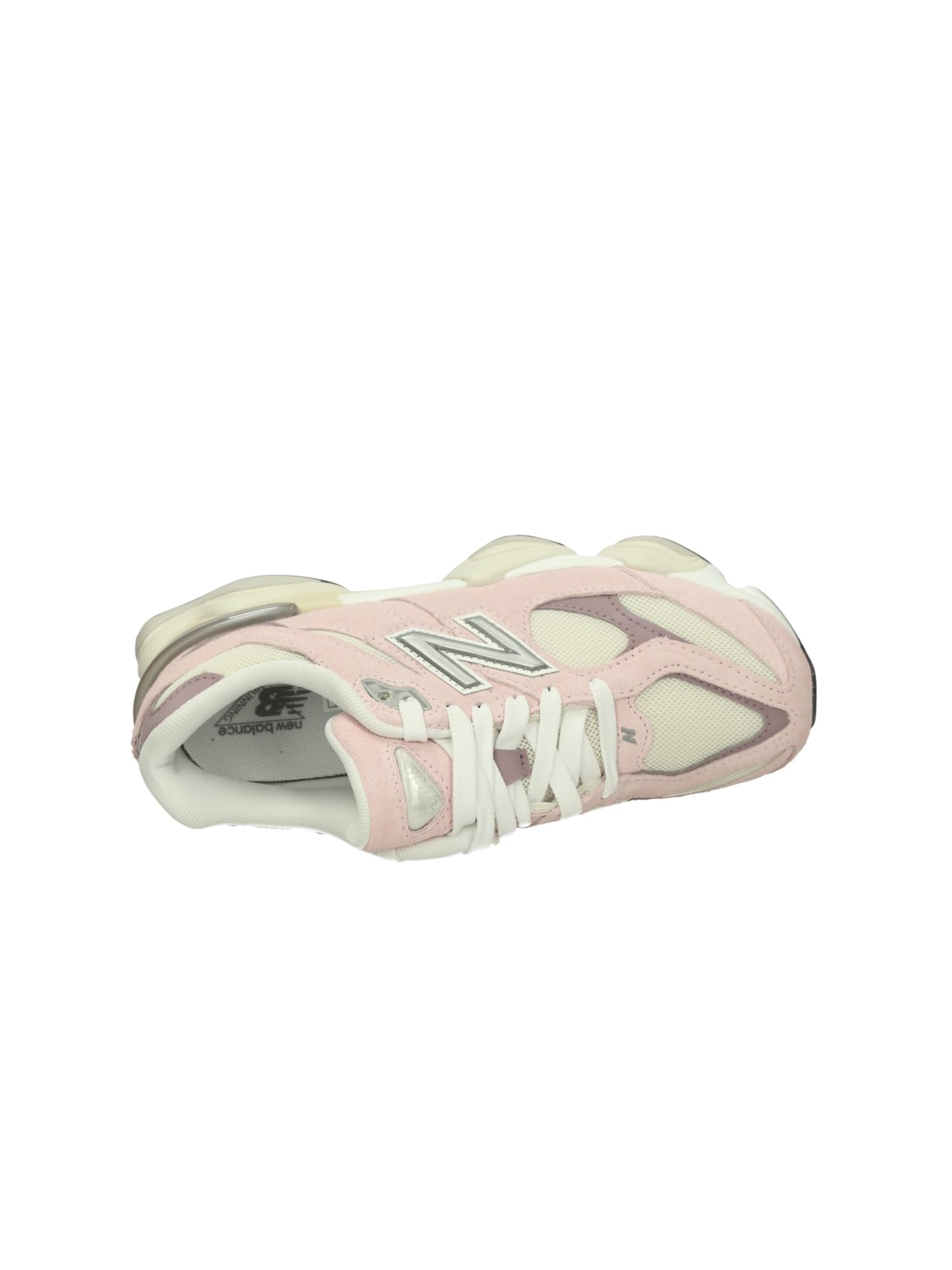 New Balance Kids' 9060 Sneakers: 7 Big Kid Pink Cream White