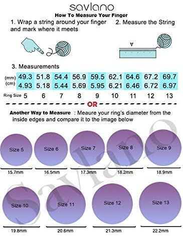 Savlano 18K White Gold Plated Cubic Zirconia 4x4MM Square Princess Cut Eternity Ring Band for Women Men - Image 6