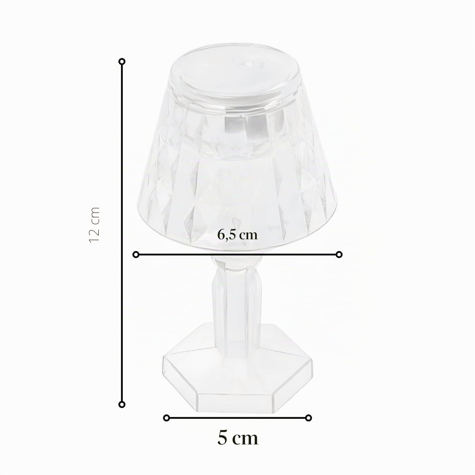 Ingrosso e Risparmio Bomboniera Lampada Luce LED in Plex Portaconfetti Lume Bomboniera Evento Laurea Diciottesimo Matrimonio Arredo Design Completo Economico (Kit da 12 pz.)