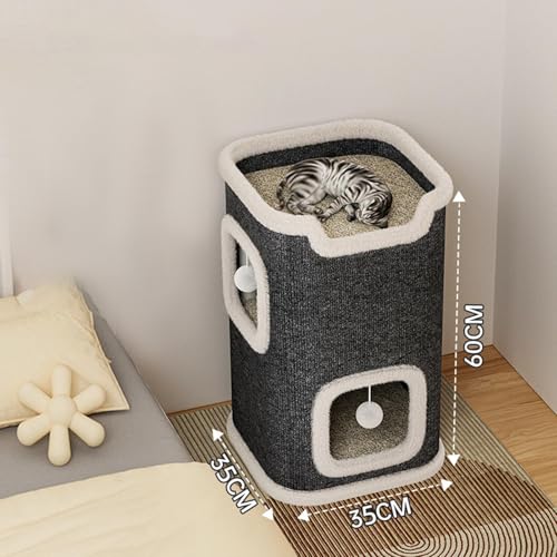 Rascador para gato de sisal natural y protector de muebles premium 4