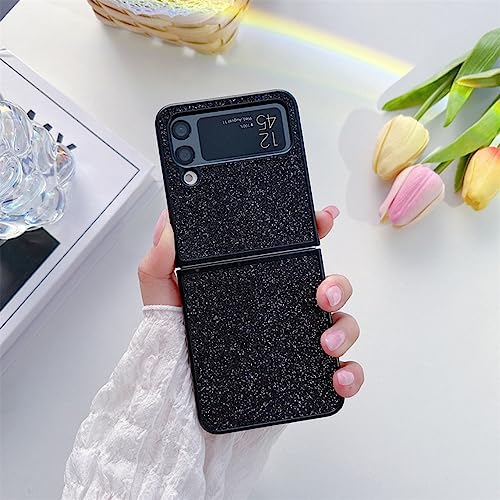 Coque Samsung Z Flip 3 antichoc pliable pour éviter les rayures écran cuir noir