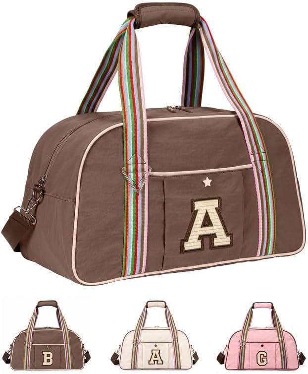 Elilier Gift for Teen Boy,Teen Gift,Kids Gym Bag,Initial Sport Bag,Letter A