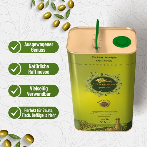 ideal für Küchen und Großverbrauch - Detailansicht von Extra Natives Olivenöl 5L Kaltgepresst Kreta Dealfoxx.de