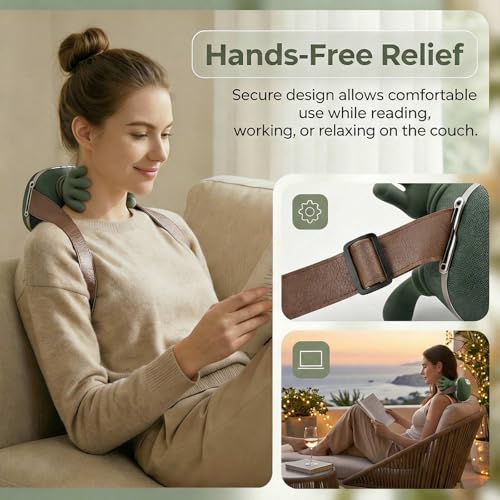 Masseur cervical 4D chauffant pour soulager les tensions du cou