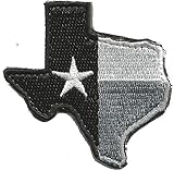 Die-Cut Tactical Texas Patch - Black