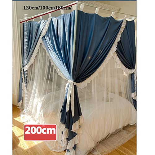 Mosquitera con marco resistente y dosel de 4 postes con diseño textil premium para adultos 5