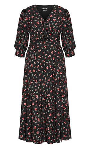 Image of City Chic Women's Plus Size Maxi Dress - Jolene Print