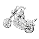  Silber Anhänger Einhänger MOTORRAD Chopper Moped Kettenanhänger Silber 925