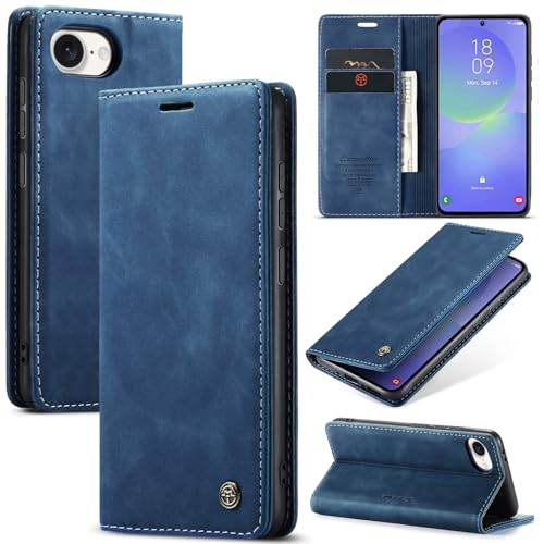【Design a portafoglio】:Custodia iPhone 16E 5G completa con 2 Slot Carte e 1 Portamonete, potrete trasportare il vostro carte di credito e contanti, senza dover portare con voi il portafogli.