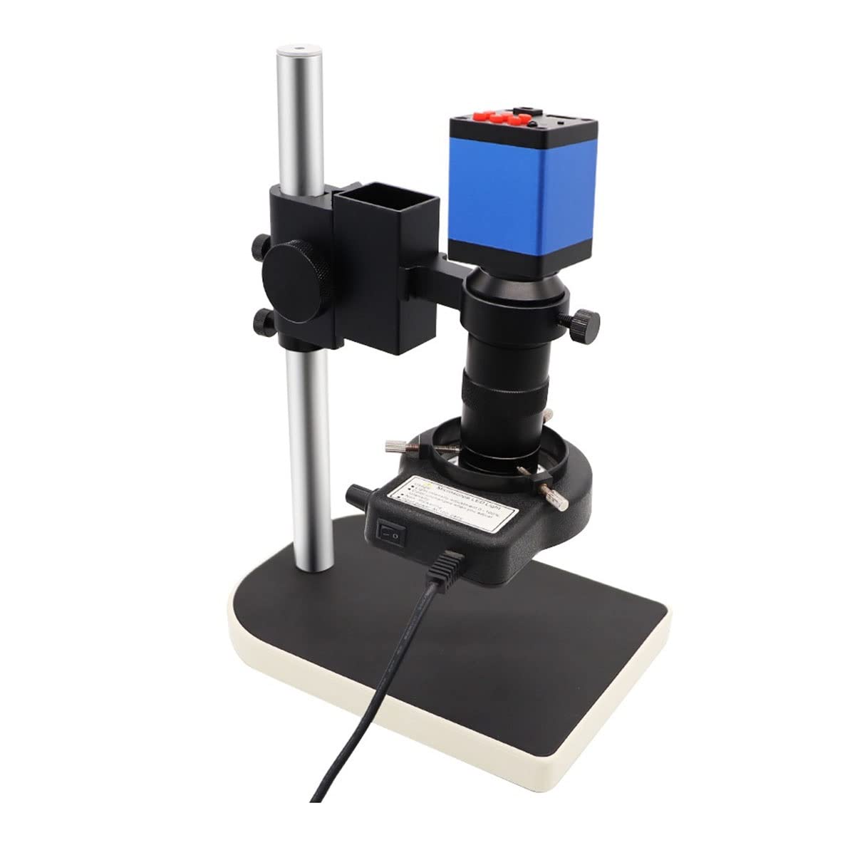 Microscope Industry Digital Microscope Set, 38MP 1080P 60F/S Camera 180X 56 LED(2MP HDMI Camera)