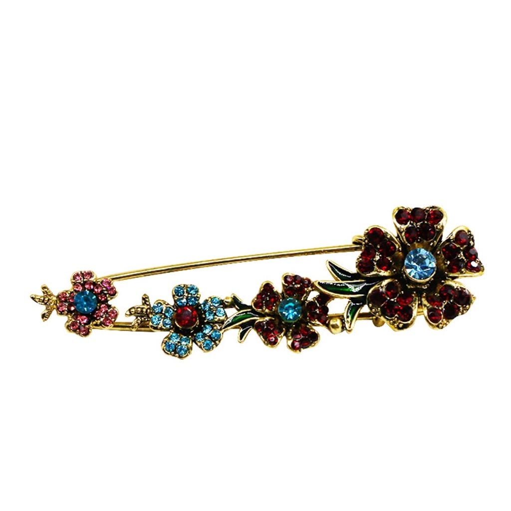Broche fleur vintage pour fixer les vêtements amples et écharpes - 6