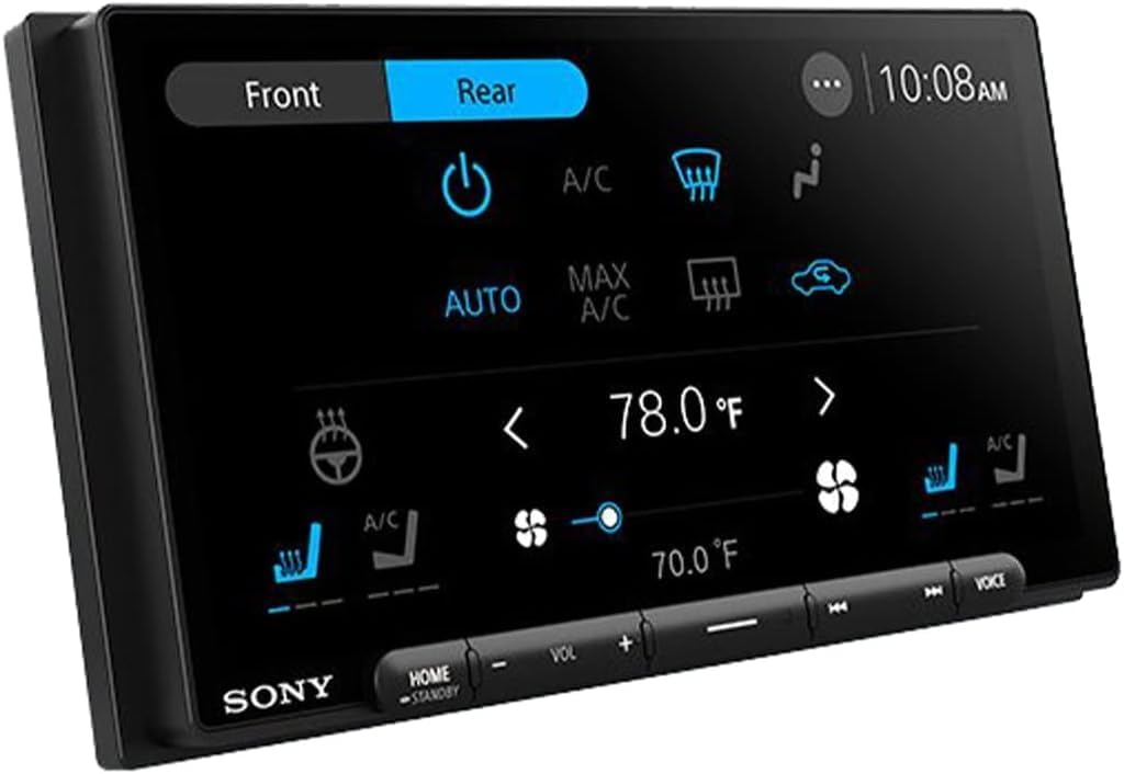 Sony XAV-AX6000 6.95" Wireless Apple CarPlay Android Auto Media Receiver, HDMI, SiriusXM Ready, 14-Band EQ + SXV300V1 SiriusXM Vehicle Tuner Bundle image 4