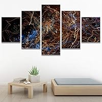 SIGNWIN 5 Panel Canvas Wall Art Organic Arrangement Modern Artwork for Home Decorations Ready to Hang - 60