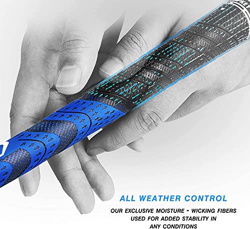 Image of Champkey MCS Golf Grips Set of 13 (5 Oz Solvent,Blade,15 Tapes & Vise Clamp Available)-Choose Between 13 Grips & All Repair Kits and 13 Grips & 15 Tapes