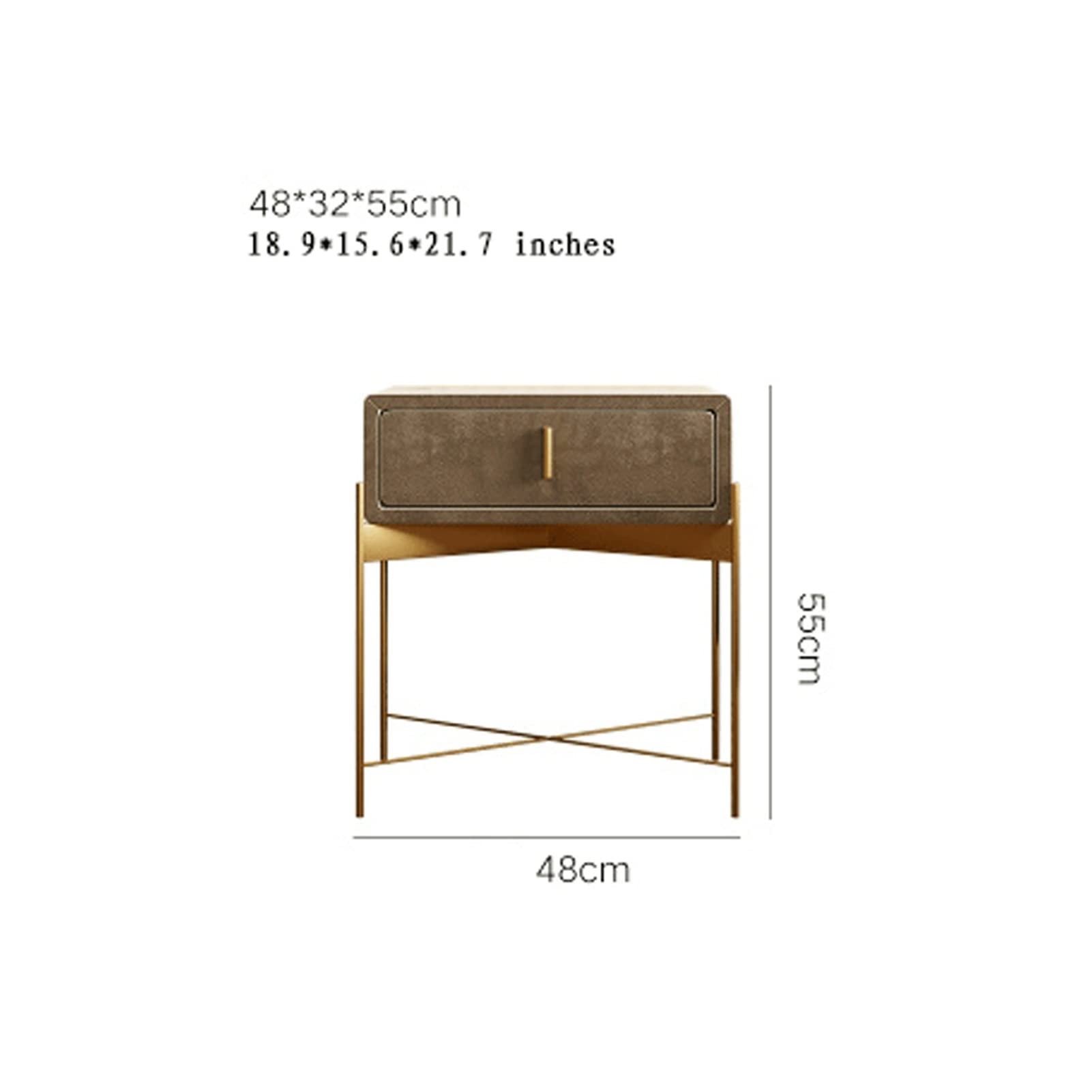nachtschrank Kleinwohnung Nachttisch Schmiedeeisen Aufbewahrungsschrank Schlafzimmer Flanell Komplettes Einfaches Nachttischkabinett nachttische (Color : B)