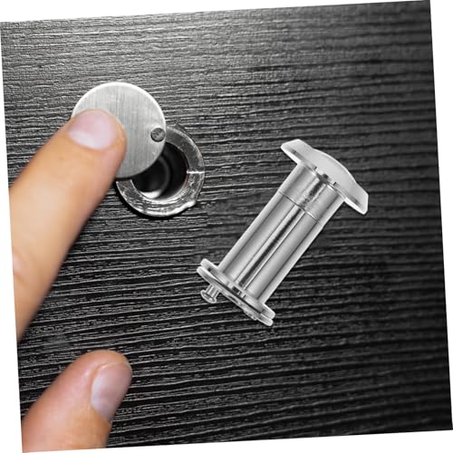 Mirilla para puerta de 220 grados con cubierta de privacidad resistente de aleación de zinc para hogar, oficina y hotel, fácil de instalar, diseño seguro antirrobo, ángulo de visión amplio para puertas principales miniatura 4