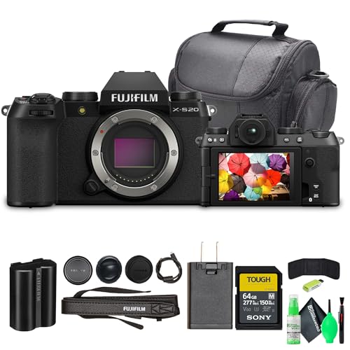 Fujifilm X-S20 Professional Compact Digital Mirrorless Camera Body - Black