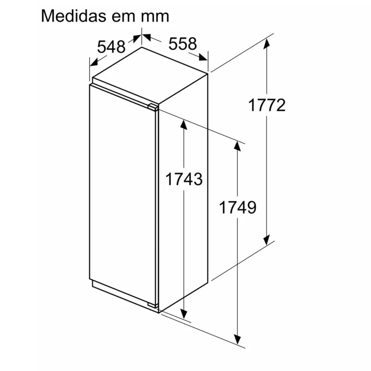 Siemens KI81RADD0, iQ500, frigorifero da incasso, 177,5 x 56 cm, nicchia 310 l, made in Germany, bottleRack per bottiglie, 2 x più freschezza, raffreddamento più veloce, porta softclosing, molto