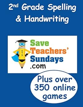 Paperback 2nd Grade Spelling & Handwriting (Spelling & Handwriting workbooks from SaveTeachersSundays.com) Book