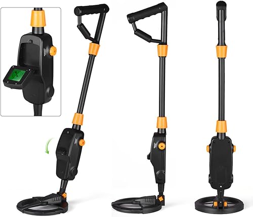 Miniatura 3 de Detector de metales, con pantalla LCD, detector de oro para niños, detector de alta precisión impermeable, volumen de sensibilidad ajustable, moneda
