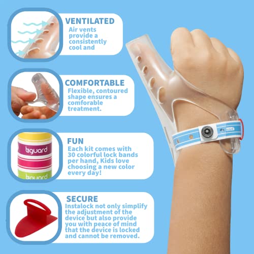 Tguard Aerothumb Guard Treatment Kit - Thumb Sucking Stop For Kids - Effective Toddler And Child Thumb Sucking Control - Stop Thumb Sucking With Innovative Guard For Babies, Toddlers And Kids - Small #TOP5