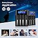 LCD Display Universal battery charger,Rechargeable USB Intelligent Charger for Ni-MH Ni-Cd AA AAA C Li-ion LiFePO4 TR IMR 18650 26650 14500 16340 18500 10440 18350 17670 RCR123a Rechargeable Batteries