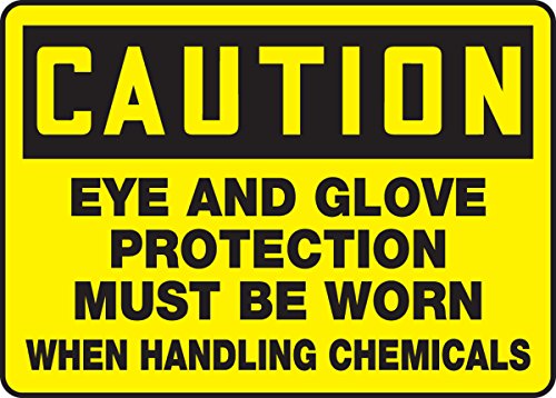 Panneau d'affichage de sécurité chimique rigide jaune et noir 25x35cm