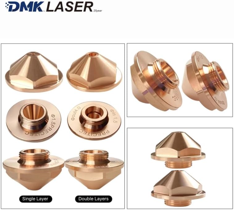 5pcs/Lot Precitec Fiber Laser Cut Copper Nozzles KTX Cutting Nozzle D30 M15 H18.6 For Automatic Laser Cutter ProCutter LightCut (KTX Single, 0.8mm)