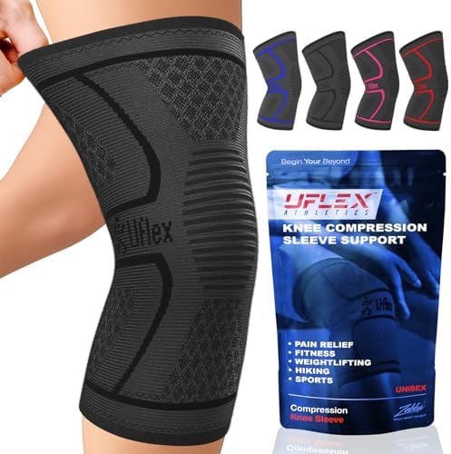 UFlex Athletics Compression Knee Brace for Women & Men Knee Sleev...