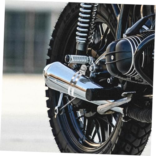 Abrazadera de escape para motocicleta y clip de soporte de acero inoxidable 6