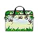 Produktbild Ahomy Laptoptasche, 35,6 cm (14 Zoll), lustiger Affe, grünes Blatt, Leinenstoff, Laptoptasche, Business-Handtasche mit Schultergurt für Damen und Herren