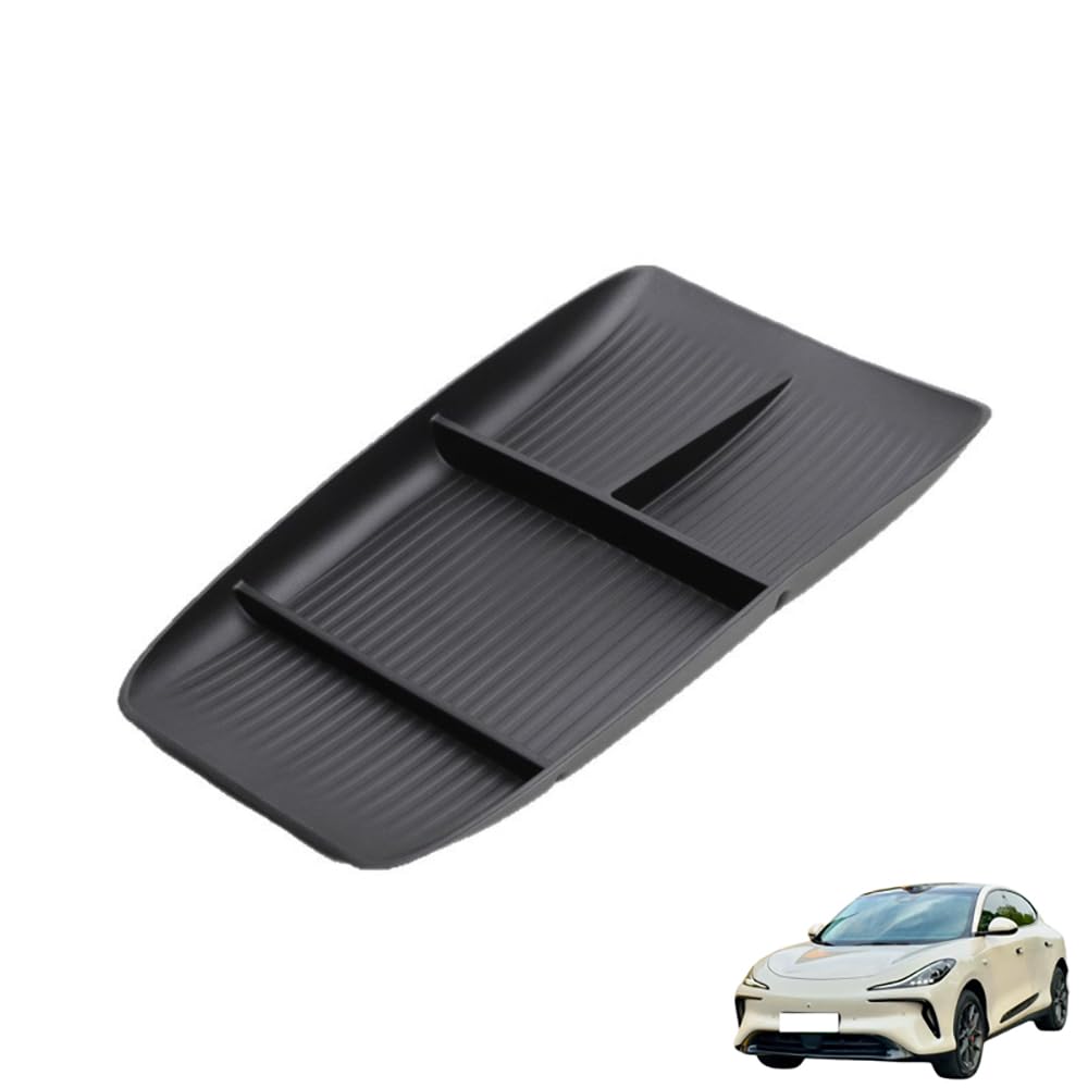 QQJHBAMYN TPE Lower Center Console Organiser Tray, for MG IM6 2023 2024 2025 Car Centre Floor Consoles Accessory Interior Storage Easy Clean NonSlip
