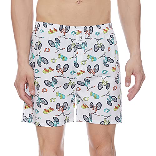Image of Longies Men's Cotton Printed Regular Boxer Shorts