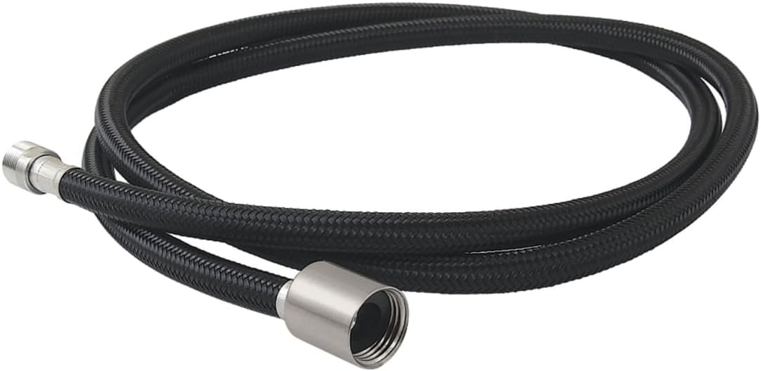 59 in. Braided Pull Down Kitchen Faucet Spray Hose Brushed Nickel