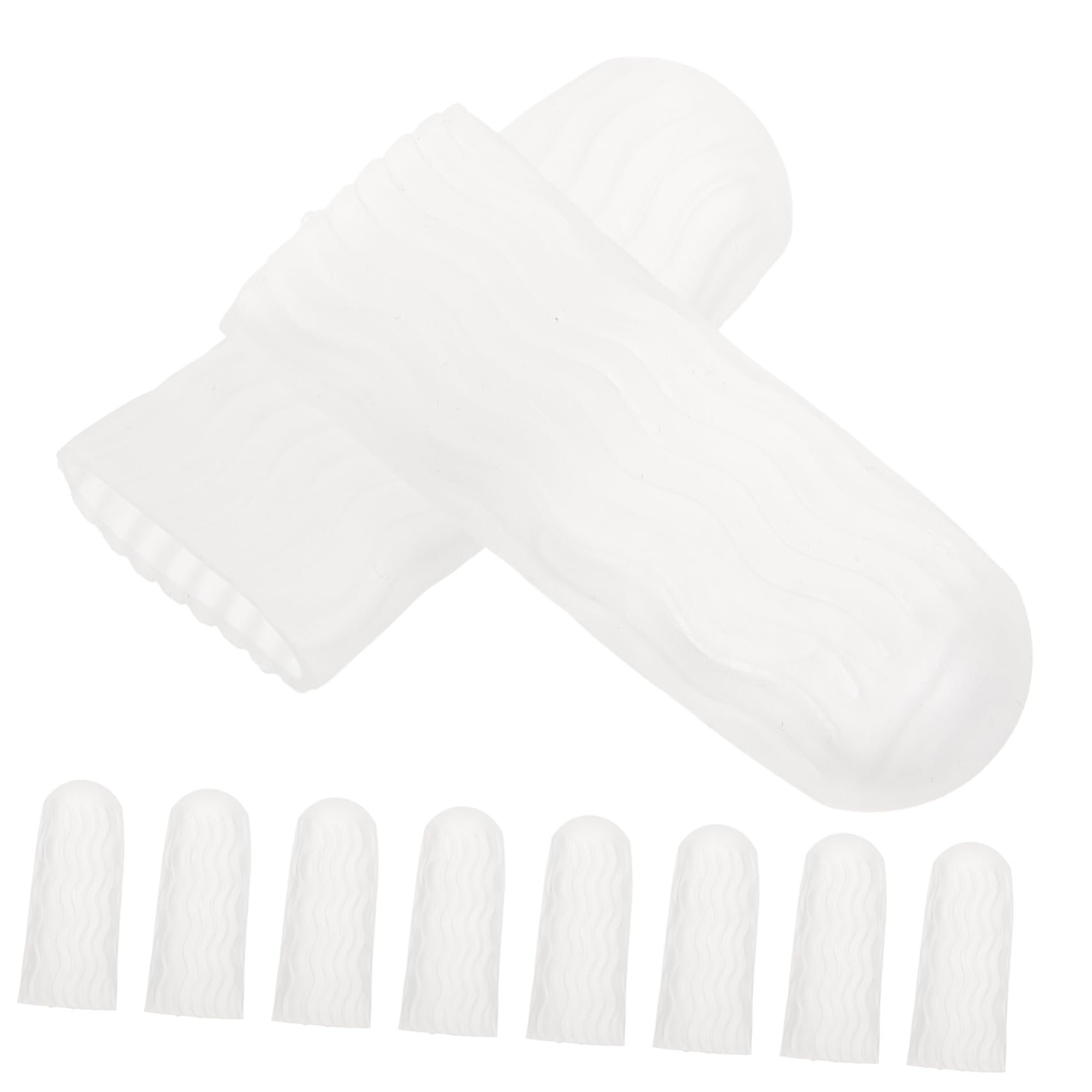 KOMBIUDA Large 10pcs Silicone Protectors Protective Sleeves Soft Water for Men Women Household Joint