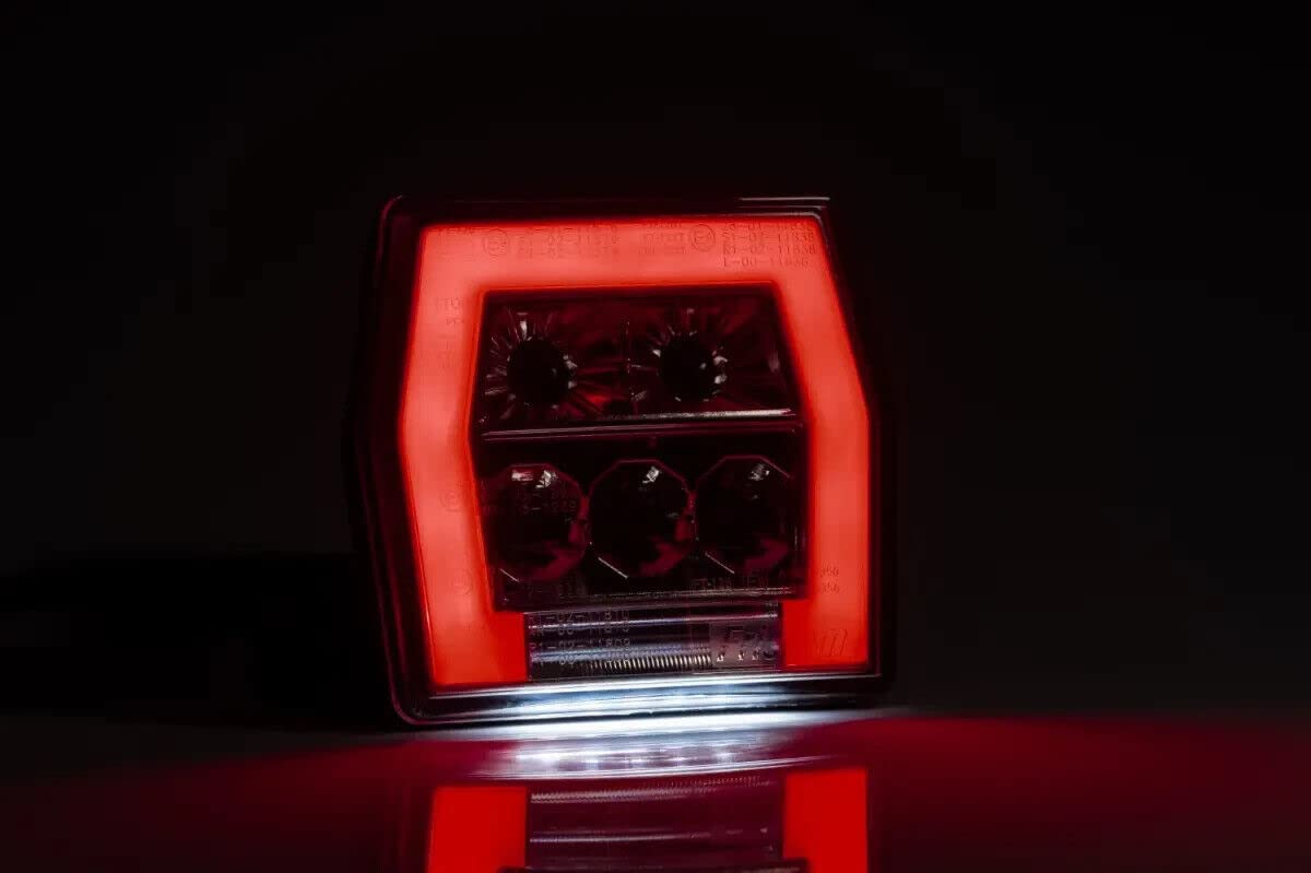 2 luces LED traseras, 4 funciones, bayoneta, 5 pines, iluminación para remolque, caravana, coche