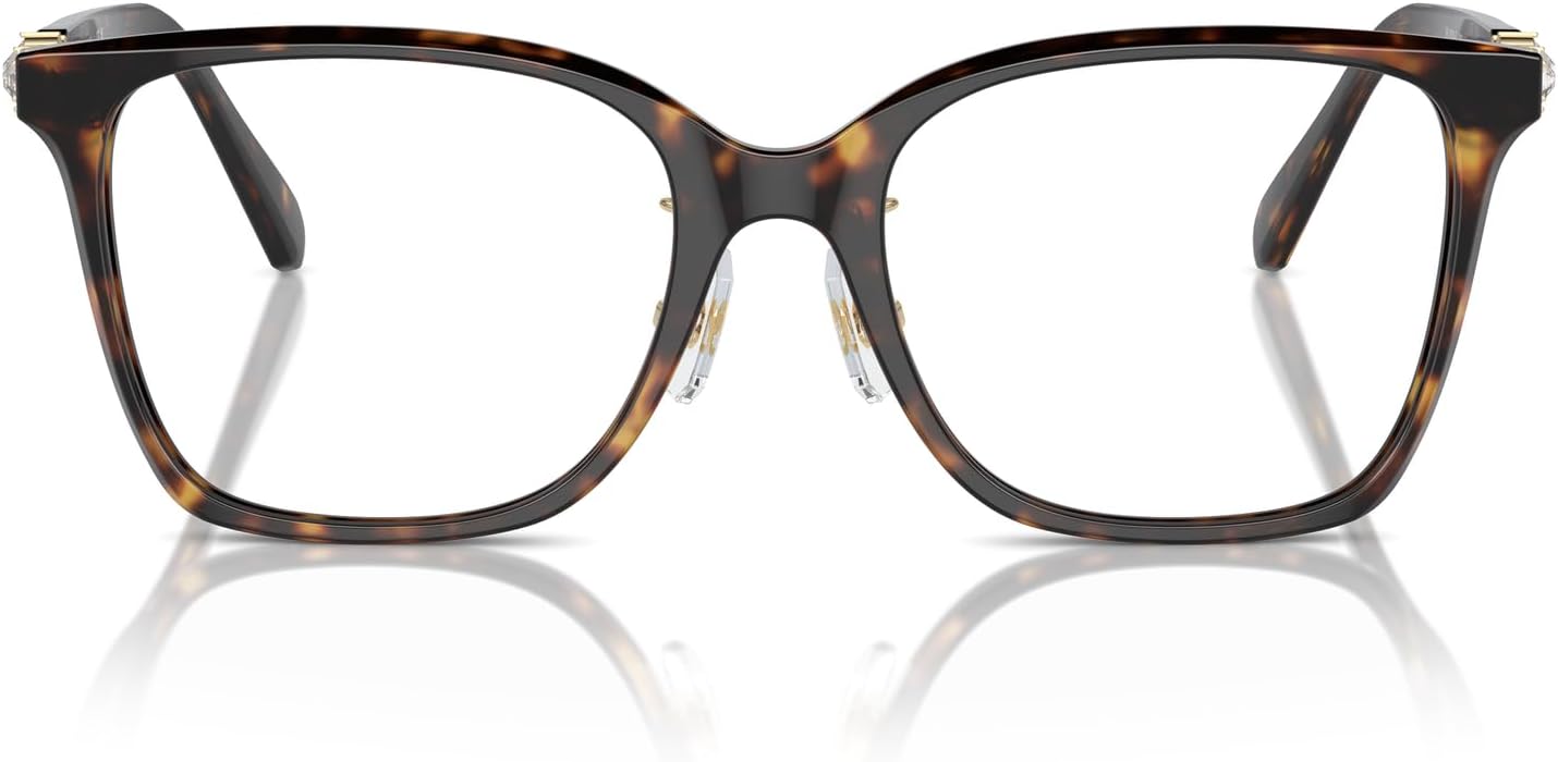Swarovski womens Sk2026d Square Prescription Eyewear Frames Havana/Demo Lens 54 Millimeters