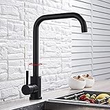 nickel silver value spoon Taps d'évier de la cuisine Robinet de cuisine nickle noir/brossé
