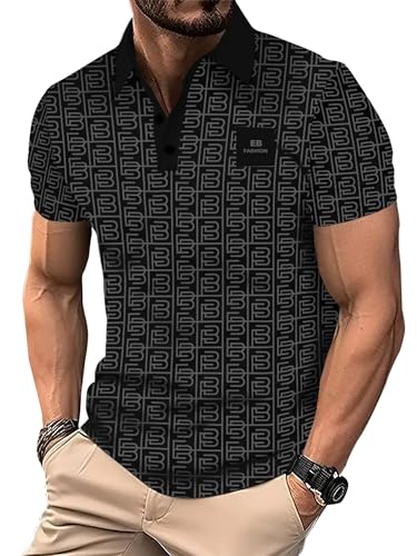 Image of Noble Monk Men's Regular Fit Polo T Shirt |Half Sleeves |Collar Tshirts T Shirt | Casual Tshirt