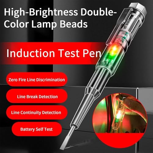Image of Foldable Wire Stripper Pliers & B12 Screwdriver Test Pen Electrical Tool Set | Wire Cutting, Stripping & Crimping Tool with 24-250V Induction Test Pen for Home, Workshop & Electrical Tasks