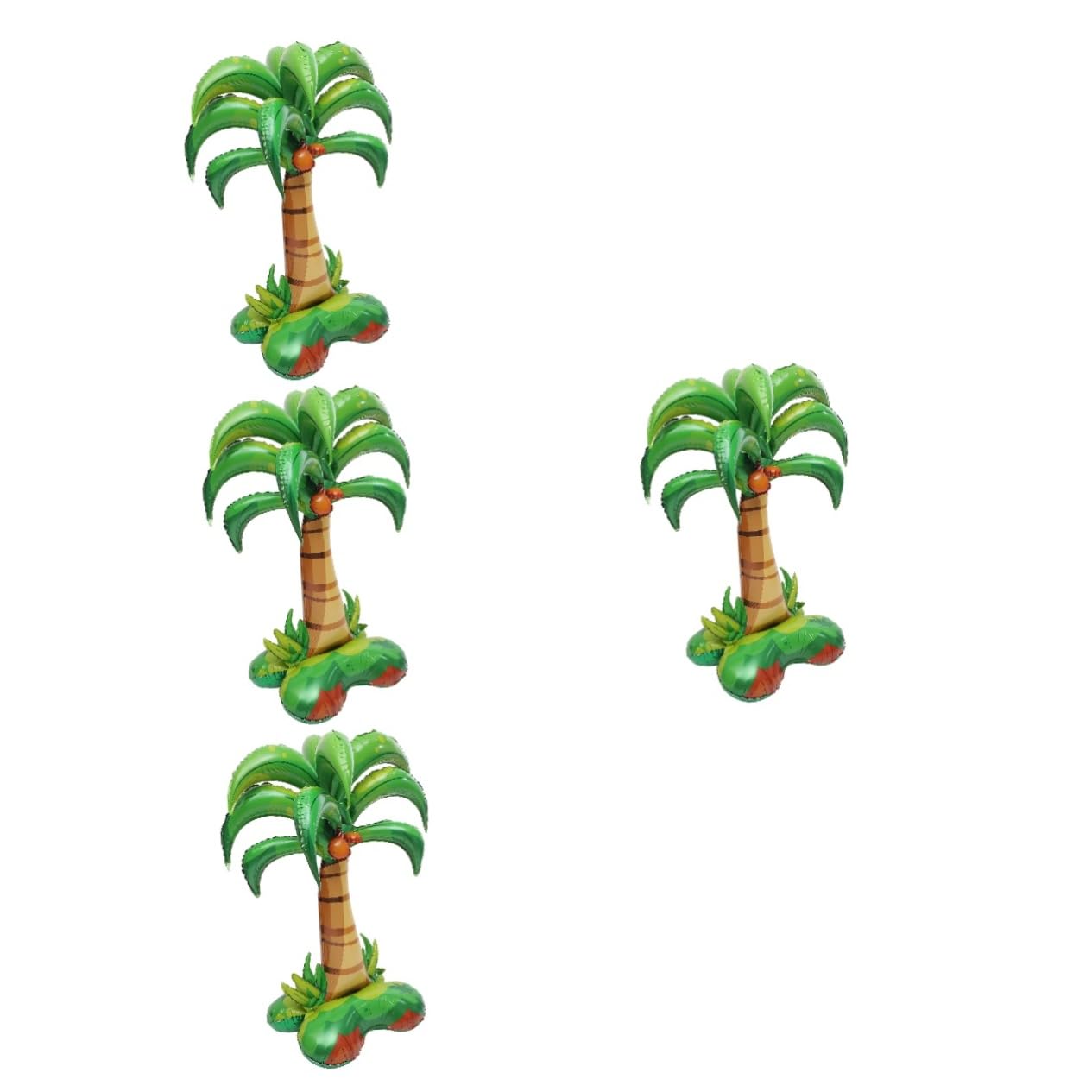 4pezzi Palloncino Gonfiabile Palma Tropicale Decorazione Party Hawaiano Materiale Resistente Per Foto Indimenticabili Con Amici e Famiglia