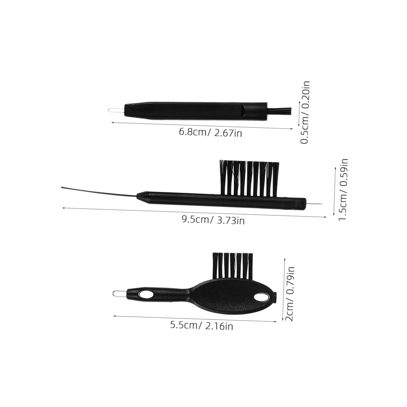Beavorty 3Pcs Cleaning Kit Essential Maintenance for Includes Brush Cloth and Cleaning Tube for Ear
