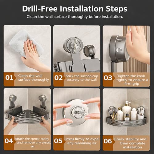 2-Pack-Triangle-Suction-Cup-Shower-Caddy--Rust-Free-Bathroom-Shelf-with-Strong-Suction-Cups-Corner-Organizer-for-Accessories-Black