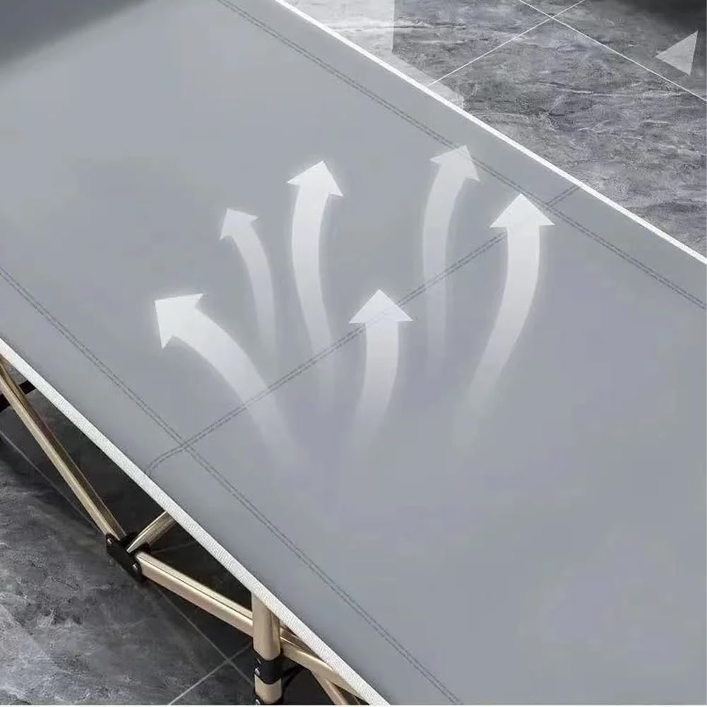 Shally Dogan Brandina Lettino da Campeggio Richiudibile Salvaspazio, Letto Pieghevole Sdraio per Esterni, Giardino, Balcone, Terrazzo, Camping, Chiusura Slim, Portatile e Comodo