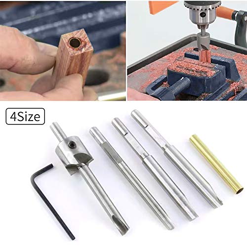 pen mill set 7 pc pen barrel trimming system with 34 inch cutting head 7mm 8mm 38 inch 10mm pilo ctutter shafts 0 size adaptor sleeve and hex key wrench pen barrel mill trimmer set