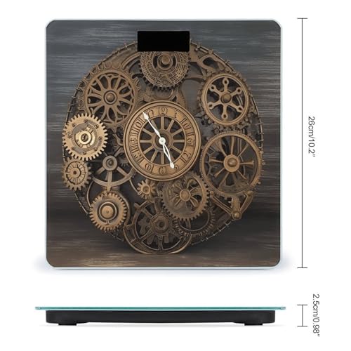 Báscula digital corporal Steampunk Gears Clock de precisión miniatura 2